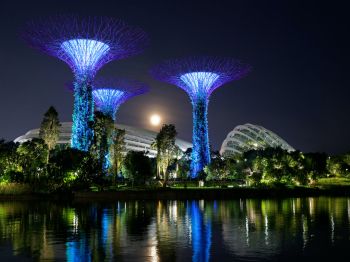 Обои 1024x768 Сады у залива, Сингапур