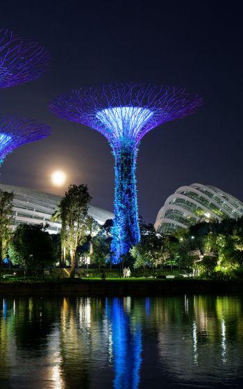 Обои 1600x2560 Сады у залива, Сингапур