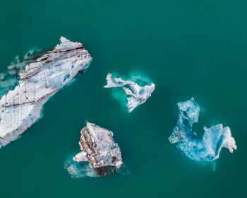iceberg, photo from above Wallpaper 1280x1024