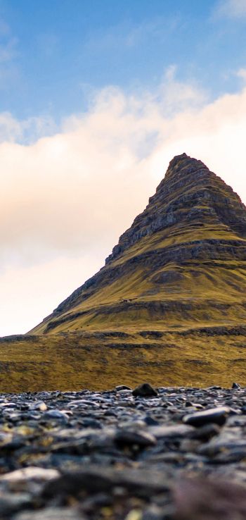lonely mountain, landscape Wallpaper 720x1520