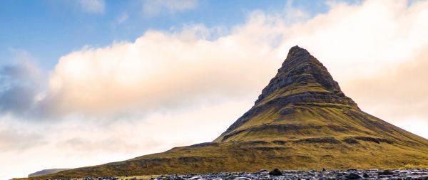 lonely mountain, landscape Wallpaper 2560x1080