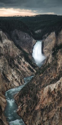 mountain river, gorge Wallpaper 720x1440