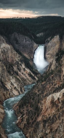 mountain river, gorge Wallpaper 1080x2340