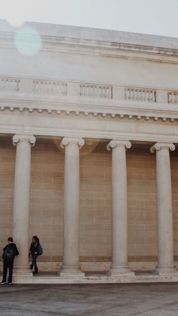 columns, amphitheater Wallpaper 640x1136