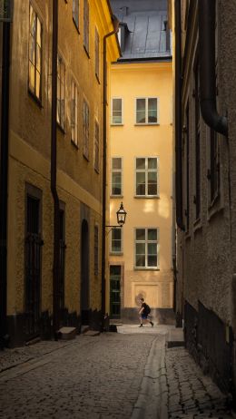 Обои 1440x2560 Старый город, Стокгольм, Швеция