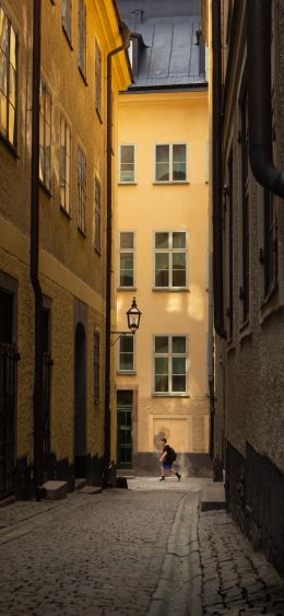 Обои 1080x2340 Старый город, Стокгольм, Швеция