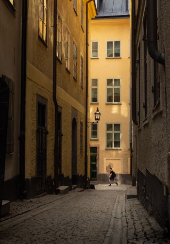 old town, Stockholm, Sweden Wallpaper 1640x2360