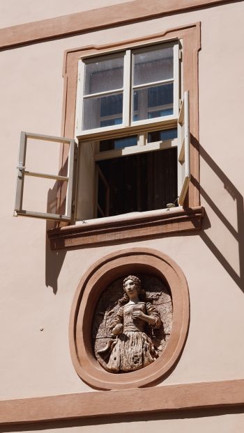 house, window, sculpture Wallpaper 1080x1920