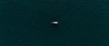 over the sea, boat Wallpaper 2560x1080