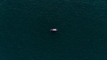 over the sea, boat Wallpaper 1280x720