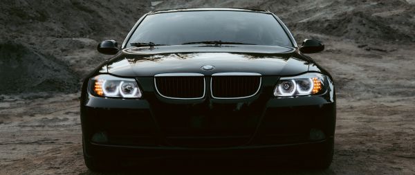 black bmw Wallpaper 2560x1080