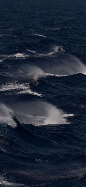 sea, waves Wallpaper 1080x2340