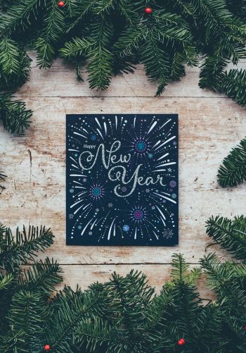 New Year, Christmas tree Wallpaper 1668x2388