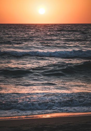 sunset at sea Wallpaper 1668x2388