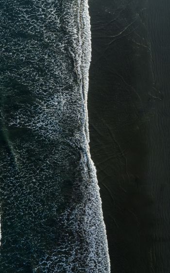 sea coast, waves Wallpaper 800x1280