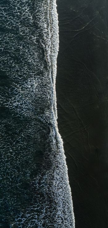 sea coast, waves Wallpaper 720x1520