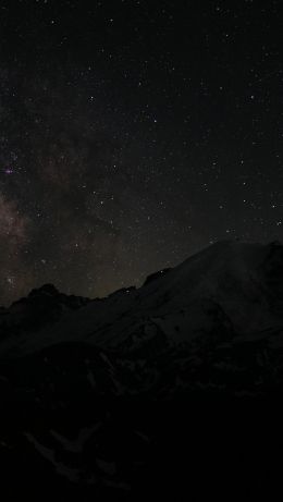 night, night mountains Wallpaper 640x1136