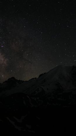 night, night mountains Wallpaper 720x1280