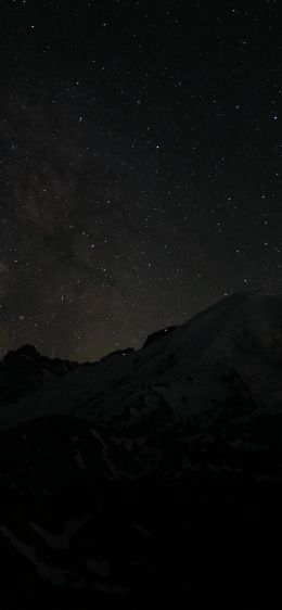 night, night mountains Wallpaper 828x1792