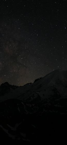 night, night mountains Wallpaper 1080x2340