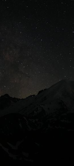 night, night mountains Wallpaper 1440x3200