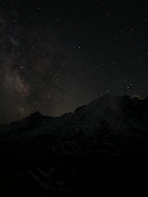 night, night mountains Wallpaper 1620x2160