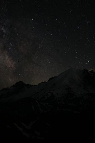 night, night mountains Wallpaper 640x960