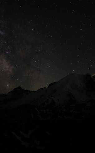 night, night mountains Wallpaper 1600x2560