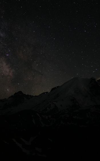 night, night mountains Wallpaper 800x1280