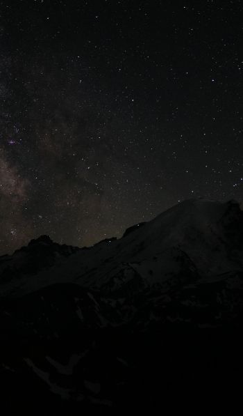 night, night mountains Wallpaper 600x1024