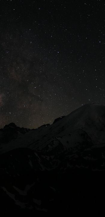 night, night mountains Wallpaper 1080x2220