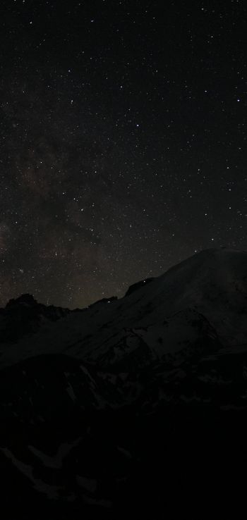 night, night mountains Wallpaper 1080x2280
