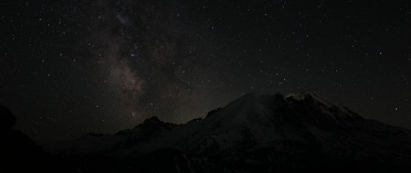 night, night mountains Wallpaper 2560x1080