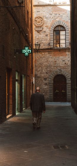 Siena, Province of Siena, Italy Wallpaper 1080x2340