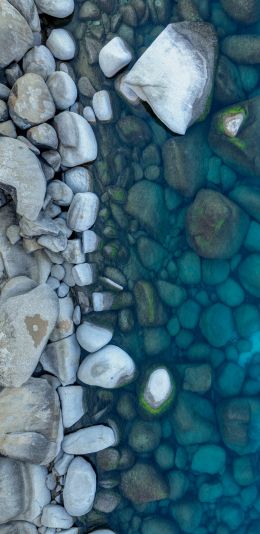 sea, stones Wallpaper 1440x2960