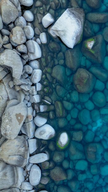 sea, stones Wallpaper 640x1136