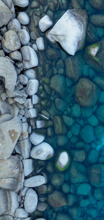 sea, stones Wallpaper 1080x2280