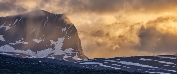 Storlidalen, Lanset, Norway Wallpaper 3440x1440