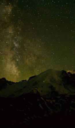 night sky, mountains Wallpaper 600x1024
