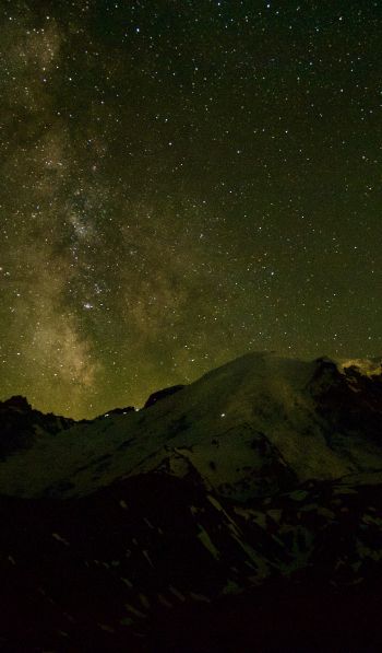 night sky, mountains Wallpaper 600x1024