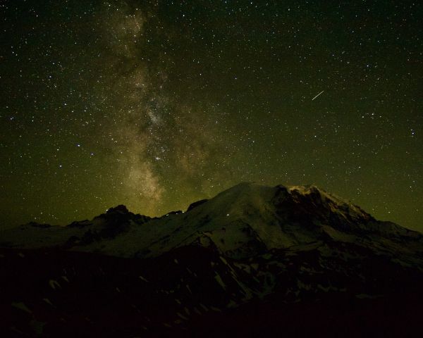 night sky, mountains Wallpaper 1280x1024