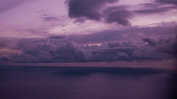 night sea, lilac Wallpaper 1600x900