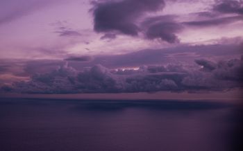 night sea, lilac Wallpaper 1920x1200