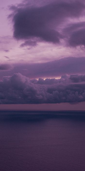 night sea, lilac Wallpaper 720x1440