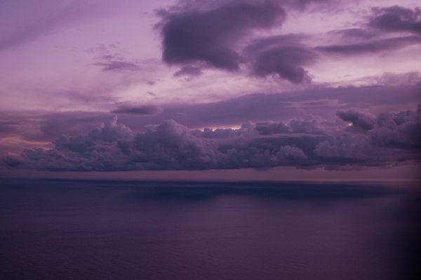 night sea, lilac Wallpaper 3746x2497