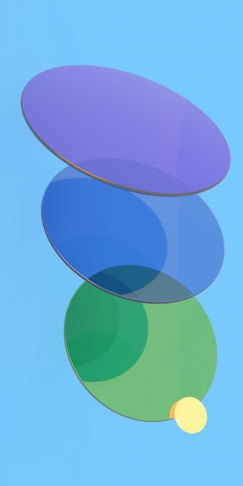 Обои 720x1440 разноцветные круги