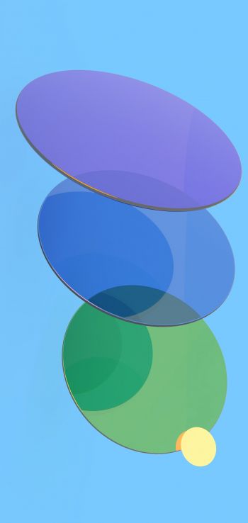 Обои 1440x3040 разноцветные круги