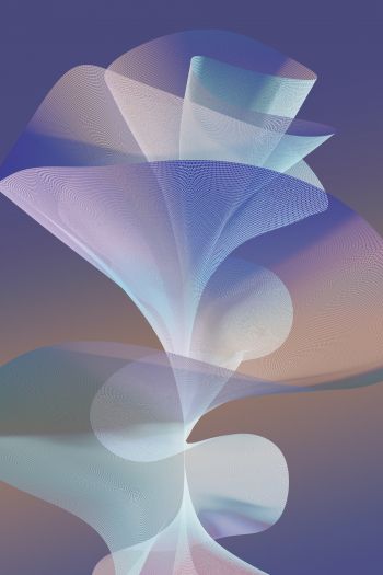 blue, digital image Wallpaper 640x960