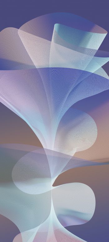 blue, digital image Wallpaper 1440x3200