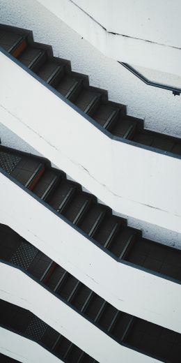 Toulouse, France, staircase Wallpaper 720x1440